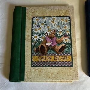 Teresa kogut Vtg notebook with Green and Cream Cover